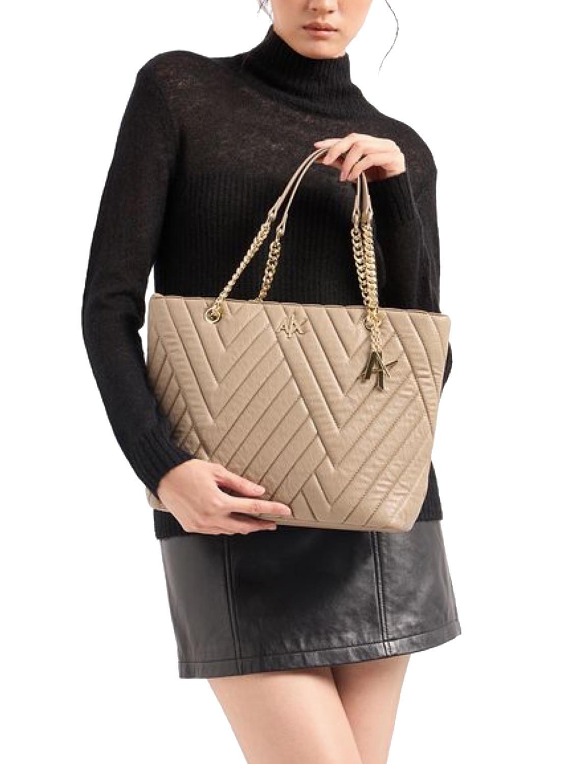 Armani Exchange Quilted Shopping Bag Internship - Buy At Outlet Prices!