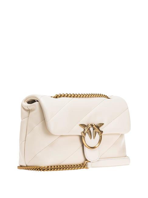 CLASSIC LOVE PUFF Nappa leather bag silk white-antique gold - Women&rsquo;s Bags
