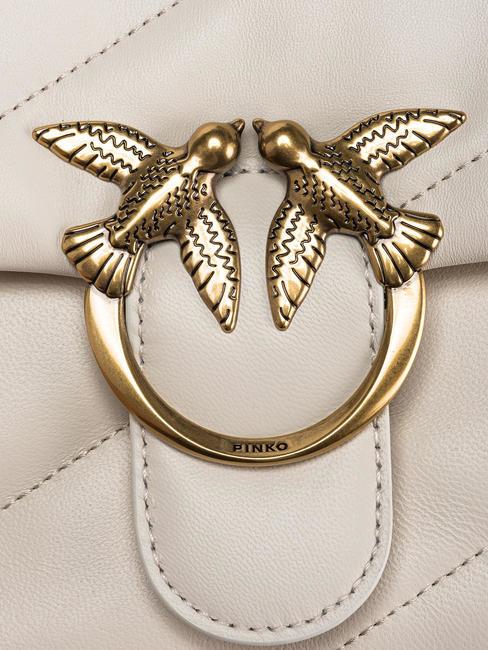 CLASSIC LOVE PUFF Nappa leather bag silk white-antique gold - Women&rsquo;s Bags