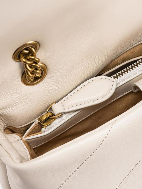 CLASSIC LOVE PUFF Nappa leather bag silk white-antique gold - Women&rsquo;s Bags