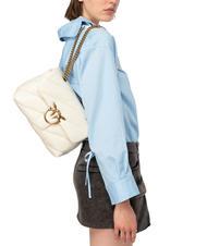PINKO CLASSIC LOVE PUFF Nappa leather bag silk white-antique gold - Women&rsquo;s Bags - 7