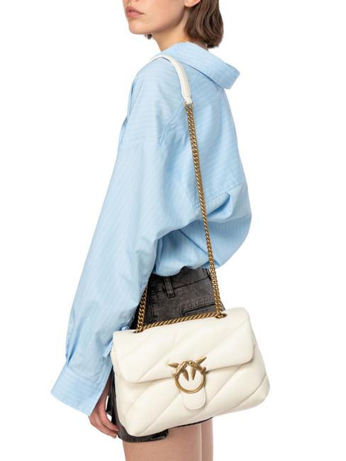 CLASSIC LOVE PUFF Nappa leather bag silk white-antique gold - Women&rsquo;s Bags