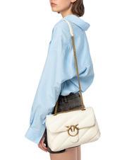 PINKO CLASSIC LOVE PUFF Nappa leather bag silk white-antique gold - Women&rsquo;s Bags - 8