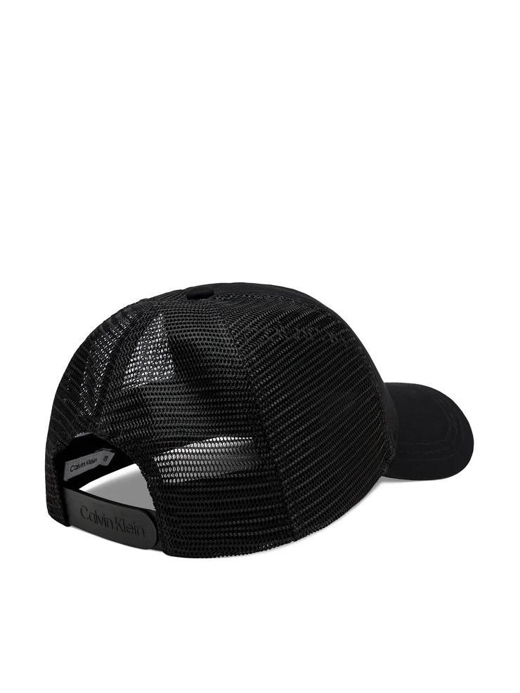 Calvin Klein Tonal Rubber Patch Trucker Baseball Hat Ck Black - Buy At  Outlet Prices!