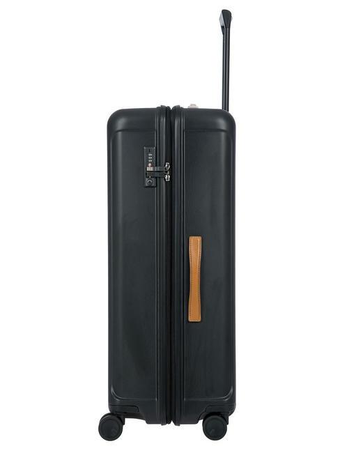 CAPRI Extra large trolley with USB port Black - Rigid Trolley Cases