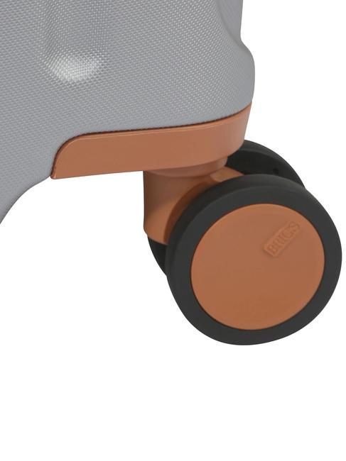 CAPRI Extra large trolley with USB port SILVER - Rigid Trolley Cases