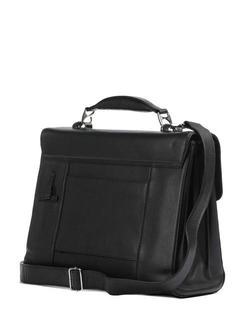 MODUS  15.6" PC briefcase, in leather Black - Work Briefcases