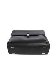PIQUADRO MODUS  15.6" PC briefcase, in leather Black - Work Briefcases - 3