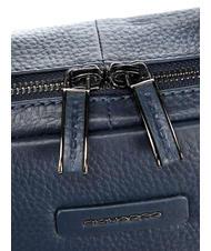 PIQUADRO MODUS RESTYLING Leather briefcase for pc 14 " blue - Work Briefcases - 3