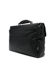 PIQUADRO HARPER 15.6" laptop briefcase, in leather - Work Briefcases