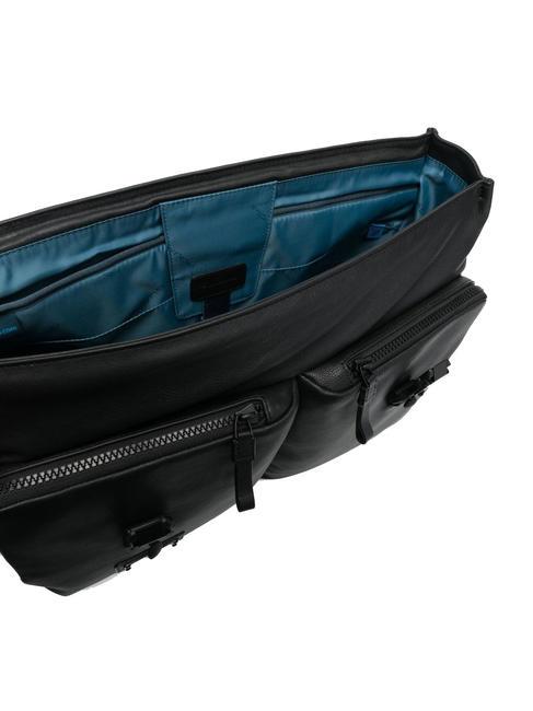HARPER 15.6" laptop briefcase, in leather Black - Work Briefcases