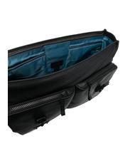 PIQUADRO HARPER 15.6" laptop briefcase, in leather Black - Work Briefcases - 3