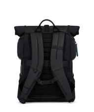PIQUADRO CORNER 2.0 SPECIALE  15.6" laptop backpack, in leather, with rain cover Black - Laptop backpacks - 3