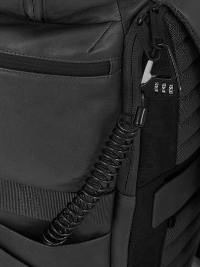 CORNER 2.0 SPECIALE  15.6" laptop backpack, in leather, with rain cover Black - Laptop backpacks