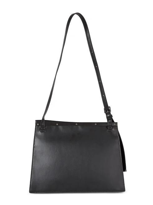 Calvin Klein Metal Edge Shoulder Bag With Flap Ckblack - Buy At  
