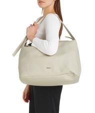 CALVIN KLEIN ELEVATED SOFT Large shoulder bag dark ecru - Women&rsquo;s Bags - 4