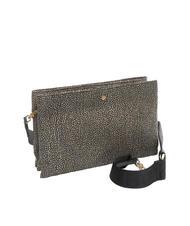 BORBONESE L'ECOLE NYLON Shoulder bag with three compartments OP / NATURAL / BLACK - Women&rsquo;s Bags - 2