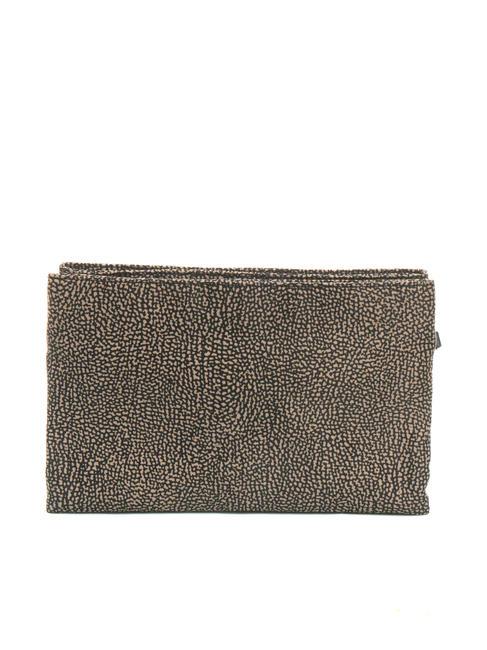 L'ECOLE NYLON Shoulder bag with three compartments OP / NATURAL / BLACK - Women&rsquo;s Bags