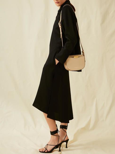 SANDY Leather shoulder bag Black - Women&rsquo;s Bags
