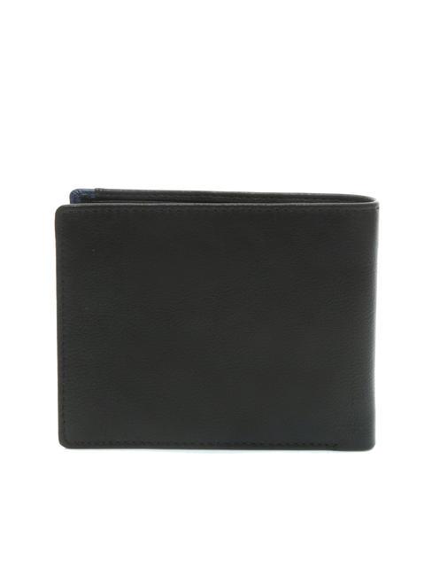 STRIPE 8cc leather wallet black/navy - Men’s Wallets