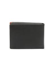 SPALDING STRIPE Leather wallet with flap brown/orange - Men’s Wallets - 4