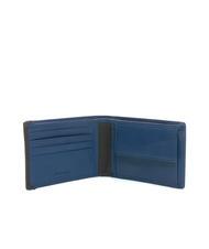 SPALDING STRIPE Leather wallet with coin purse navy/brown - Men&rsquo;s Wallets - 2