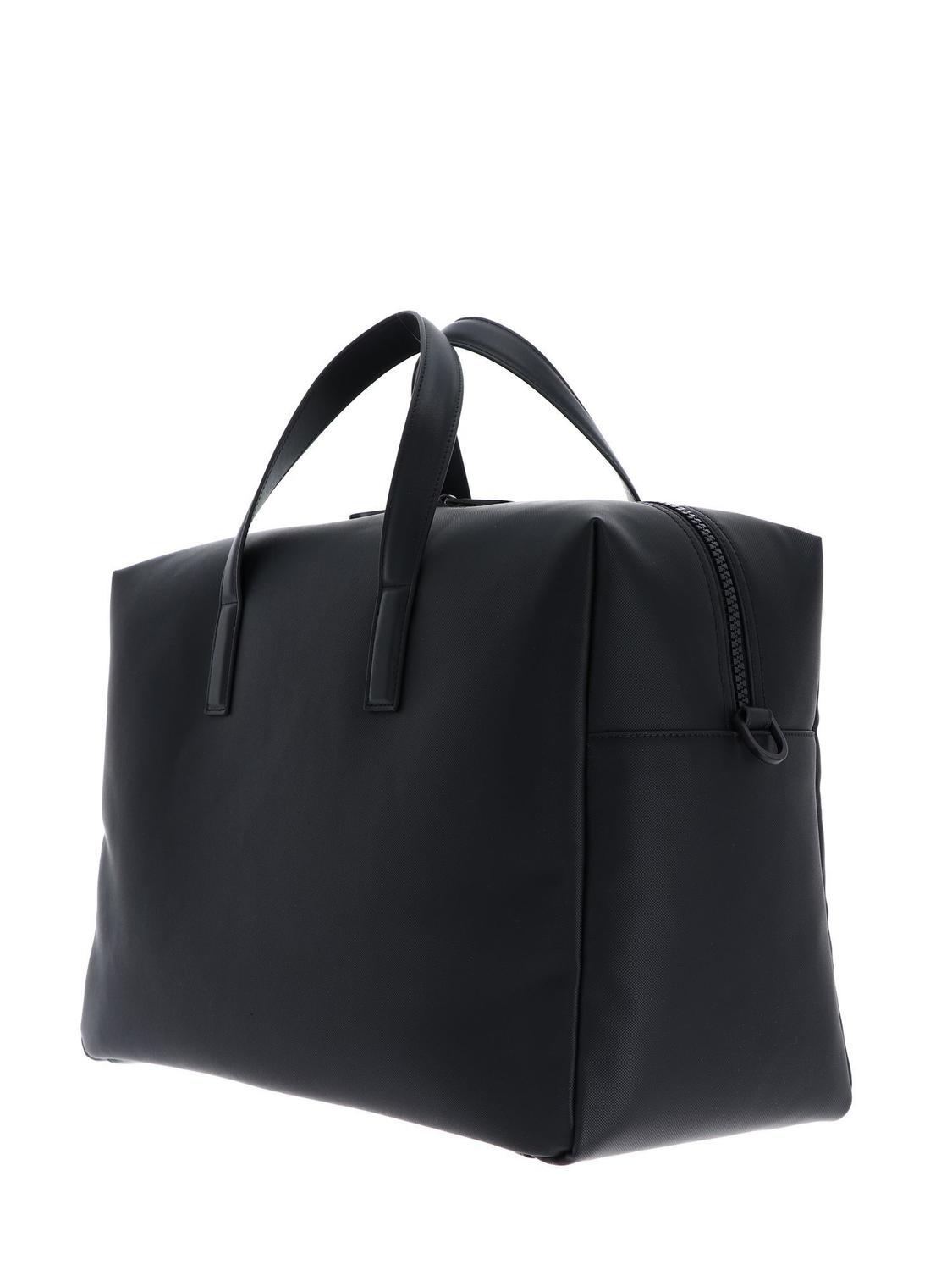 Calvin Klein Ck Must Weekender Duffle Bag With Shoulder Strap Ck Black Pique Buy At Outlet Prices