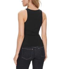 GUESS ROUND GUENDALINA Front logo tank top - T-shirt