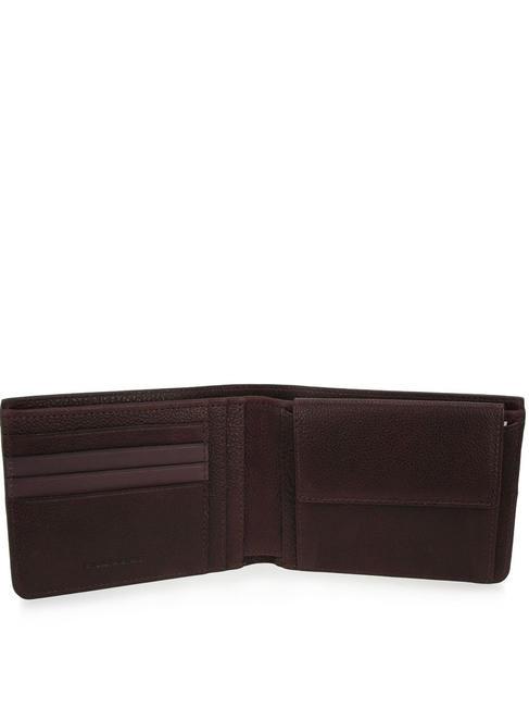 PAAVO Leather wallet, with coin purse MORO - Men’s Wallets