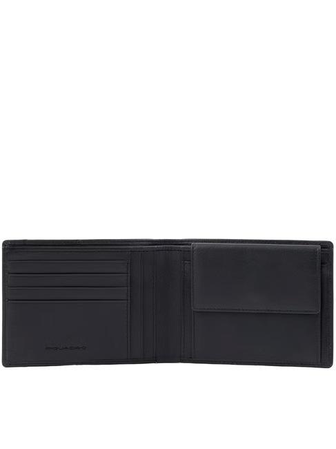 FINN Leather wallet, with coin purse Black - Men’s Wallets