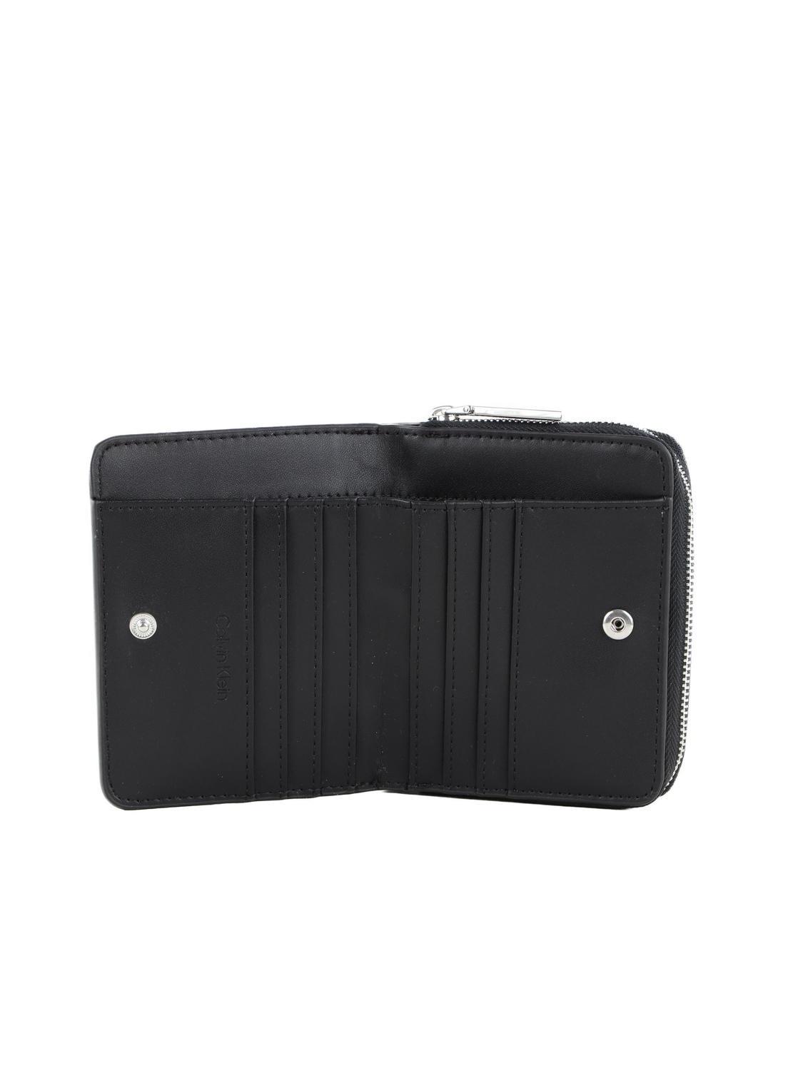 Calvin Klein Ck Must Ziparound Medium Wallet Ckblack - Buy At 