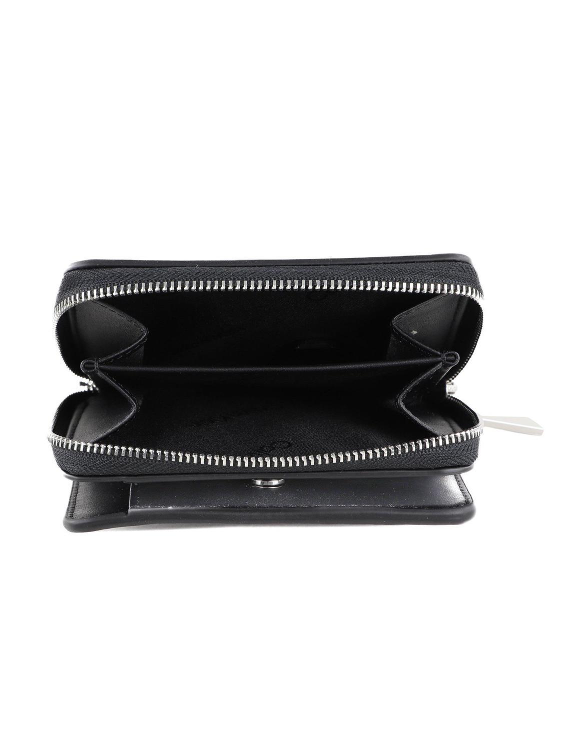 Calvin Klein Ck Must Ziparound Medium Wallet Ckblack - Buy At 