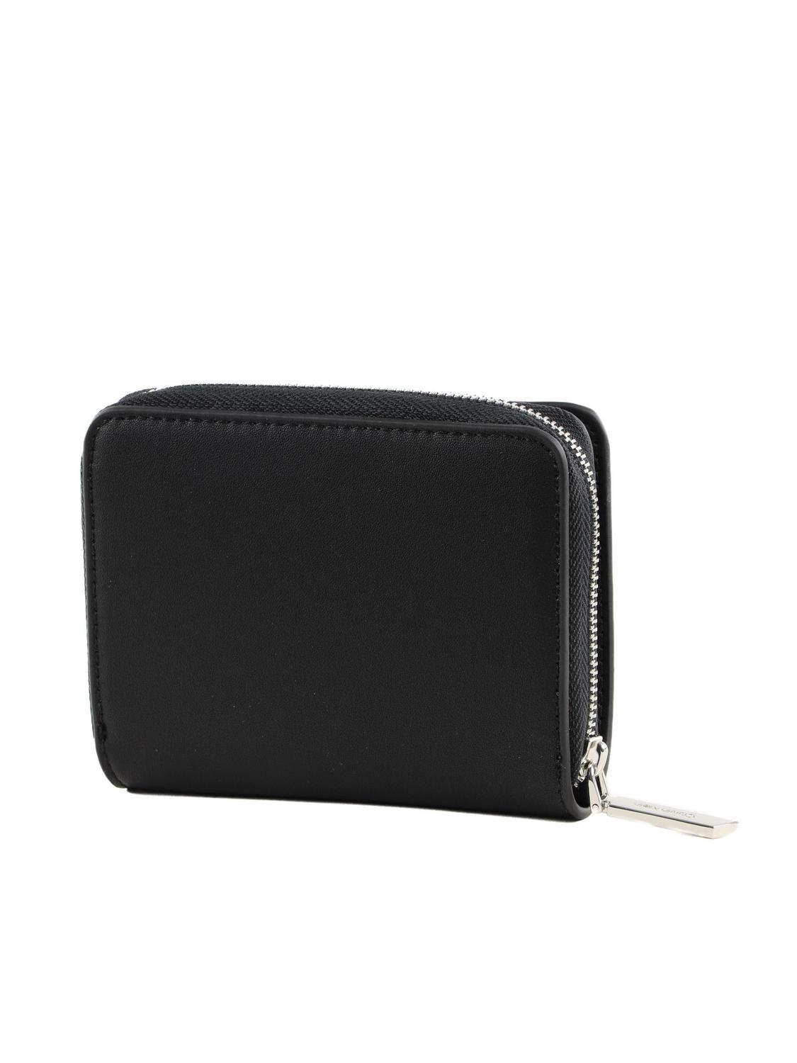 Calvin Klein Ck Must Ziparound Medium Wallet Ckblack - Buy At 