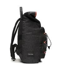 CALVIN KLEIN CK MUST T HIKE MONO Roll top laptop backpack 13" seasonal mono black - Laptop backpacks - 3