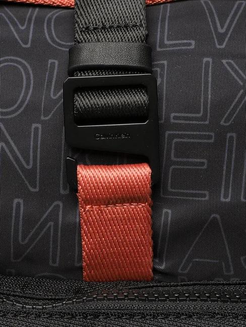 CK MUST T HIKE MONO Roll top laptop backpack 13" seasonal mono black - Laptop backpacks