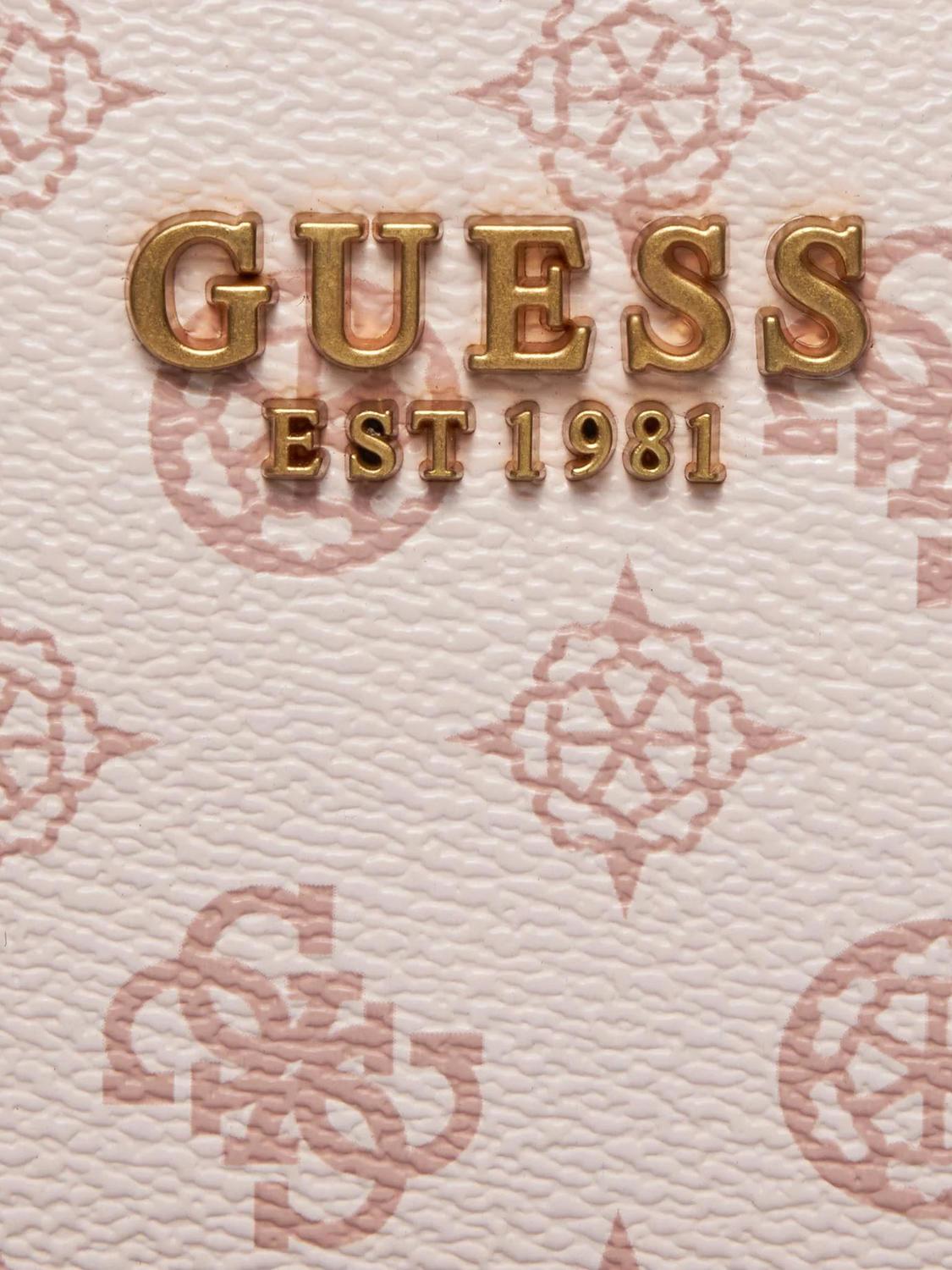 Guess Masie Hand Bag, With Shoulder Strap Light Rose Logo - Buy At 