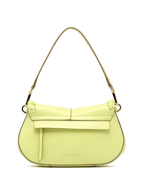 HELENA ROUND Leather bag with flap sunny light - Women’s Bags