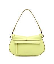 GIANNI CHIARINI HELENA ROUND Leather bag with flap sunny light - Women’s Bags - 3