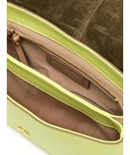 GIANNI CHIARINI HELENA ROUND Leather bag with flap sunny light - Women’s Bags - 5