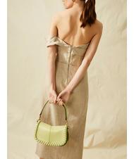 GIANNI CHIARINI HELENA ROUND Leather bag with flap sunny light - Women’s Bags - 6