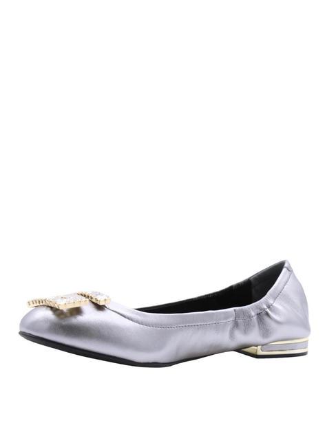 MICKLE Leather ballet flats pewter - Women’s shoes