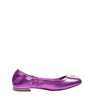 GUESS MICKLE Leather ballet flats fuchsia - Women’s shoes - 2