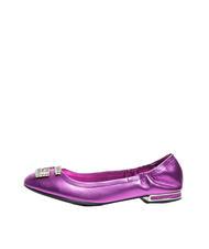 GUESS MICKLE Leather ballet flats fuchsia - Women’s shoes - 3