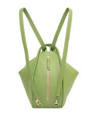 LESAC TRIO Hammered leather backpack green apple - Women’s Bags - 3