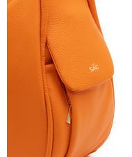 LESAC TRIO Hammered leather backpack orange - Women&rsquo;s Bags - 8