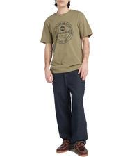 TIMBERLAND SS BRAND CARRIER Cotton T-shirt cassel earth - T-shirt - 3