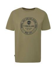 TIMBERLAND SS BRAND CARRIER Cotton T-shirt cassel earth - T-shirt - 4