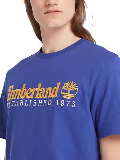 ESTABILISHED 1973 Cotton T-shirt clematis blue wb - T-shirt