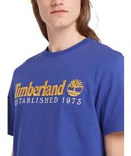 TIMBERLAND ESTABILISHED 1973 Cotton T-shirt clematis blue wb - T-shirt - 3