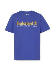 TIMBERLAND ESTABILISHED 1973 Cotton T-shirt clematis blue wb - T-shirt - 4